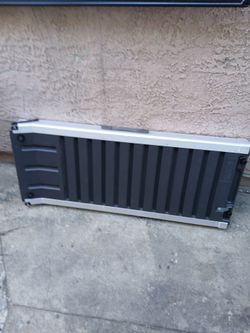 Truck Tailgate Black Plastic with Aluminum Trim
