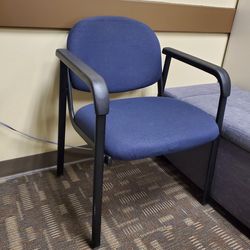 Office Guest Chairs Blue 2pcs