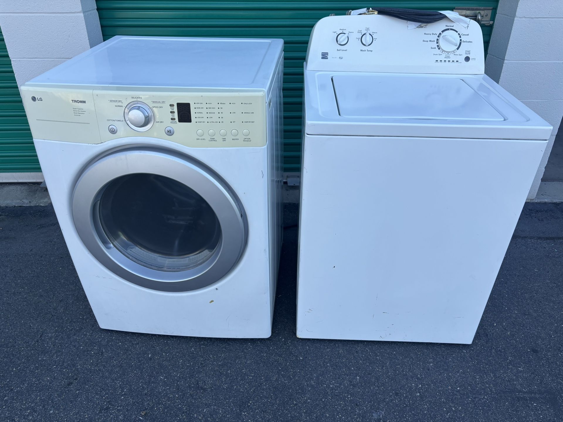 Kenmore Washer And LG Electric 240 V Dryer $200 Free Delivery