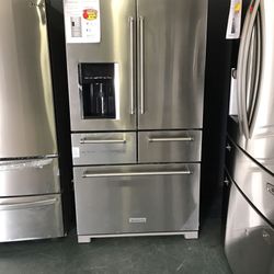 KitchenAid French Door Refrigerator With Water Dispenser And Ice Dispenser 🧊✅  BB