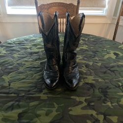 Vintage Tony Lama Gold Label Style 8267 Leather Western Boots