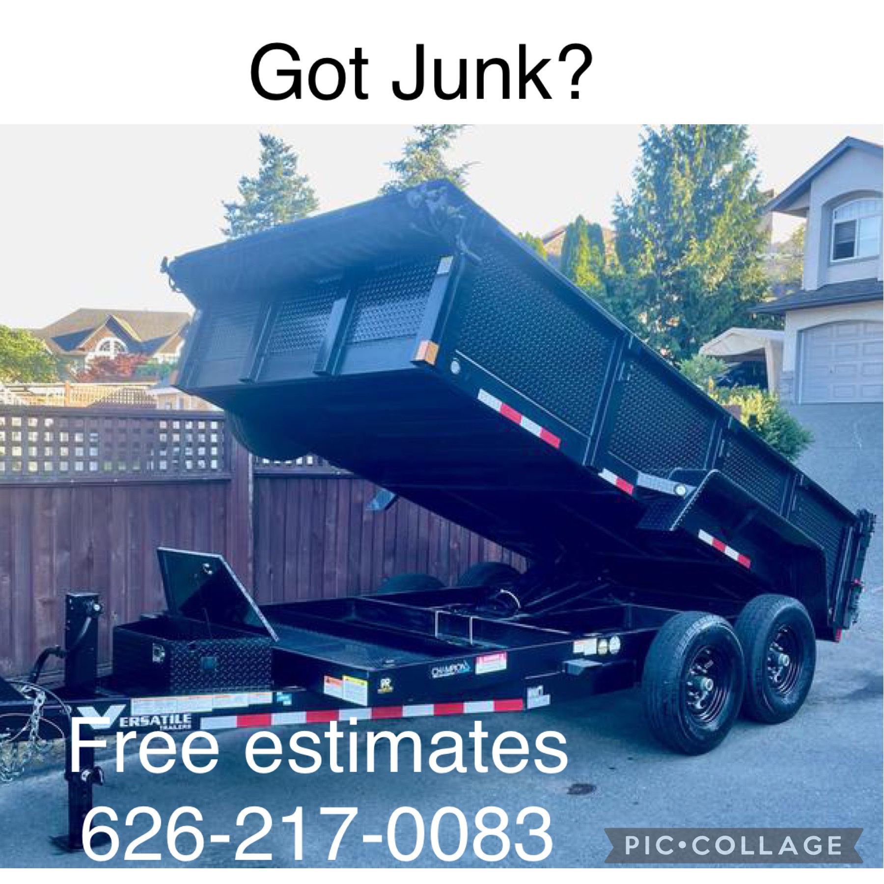 Dump Trailer 14 X 8 X 4 Ready To Junk
