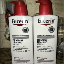 Set of 2 eucerin original healing lotion•16.9oz•all for $20