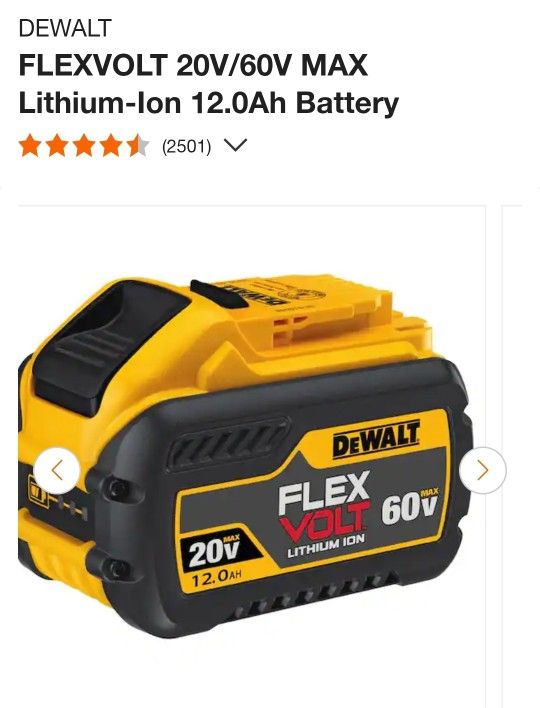 Dewalt Battery 20v/60v MAX