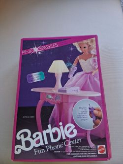Unopened 1990 original Barbie Fun phone center.