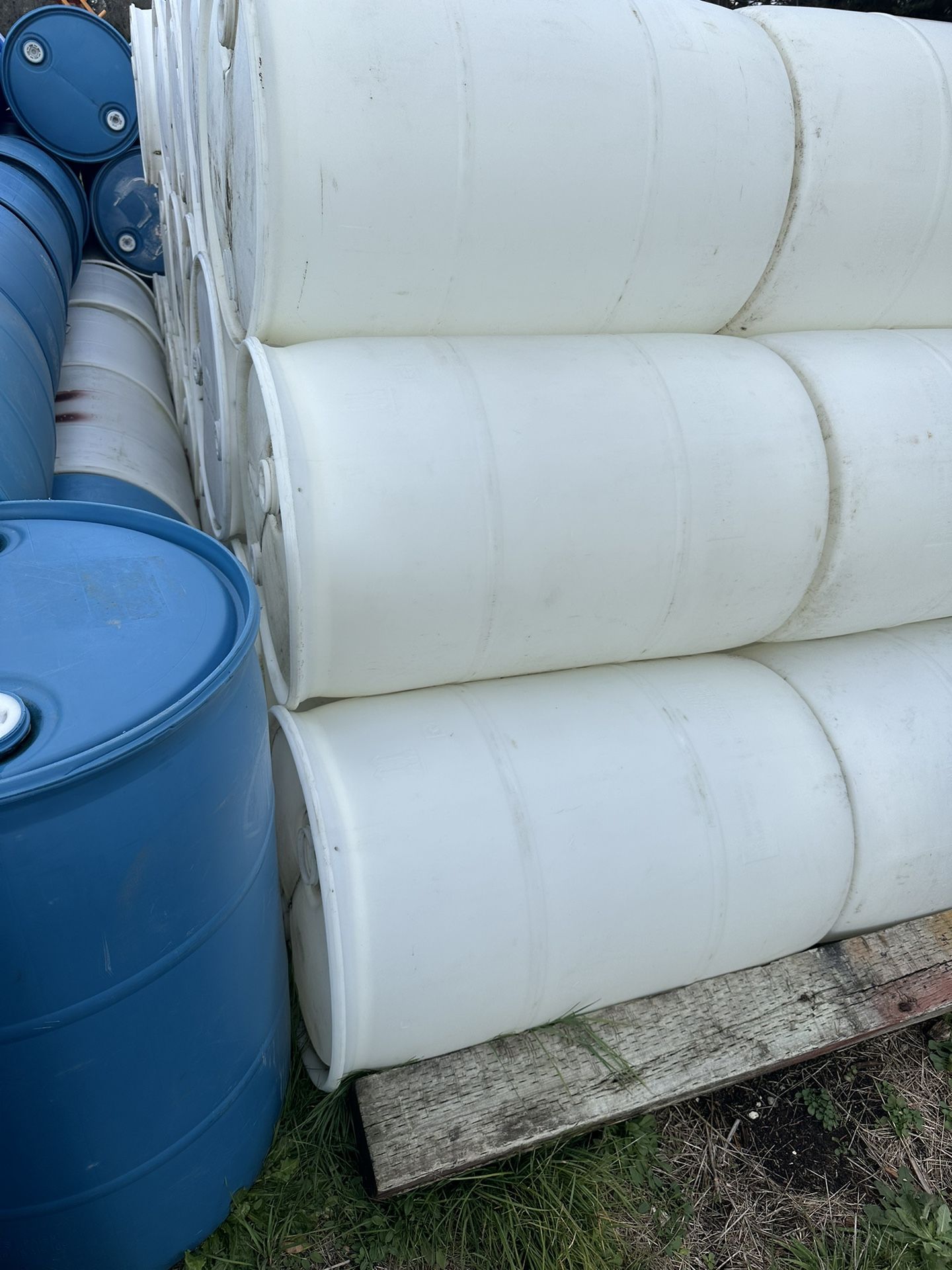 plastic 55 Gal Drums Good For Food $35 Each