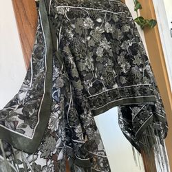 Gorgeous Bohemian  Off The Shoulder Top  |  Shawl 