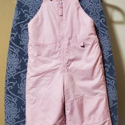 Toddler Girls Snow Bib 2T