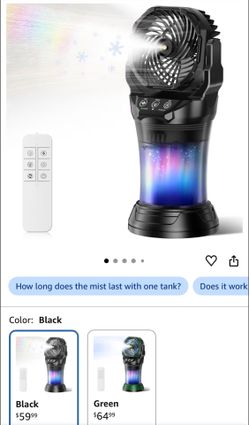 Rechargeable Mistin Fan