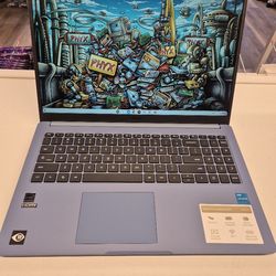 ASUS Chromebook CX15 Laptop, 15.6" FHD Anti-Glare Display, Intel Celeron N4500 Processor, 128GB Storage, 4GB RAM, ChromeOS, Blue, CX1505CKA T9NXSK00E3