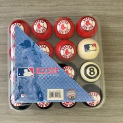 Red socks pool table balls