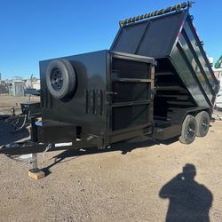 2026 Polestar 10x4 Dump With 4ft Box Landscaping Trailer
