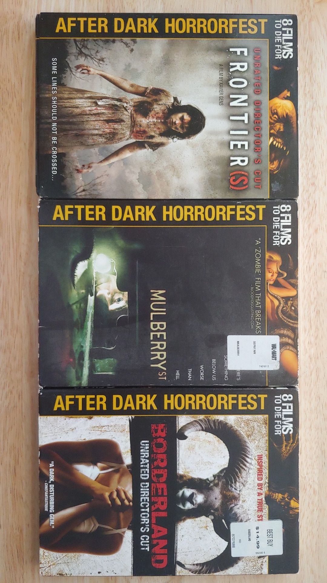 After Dark Horrorfest DVDs