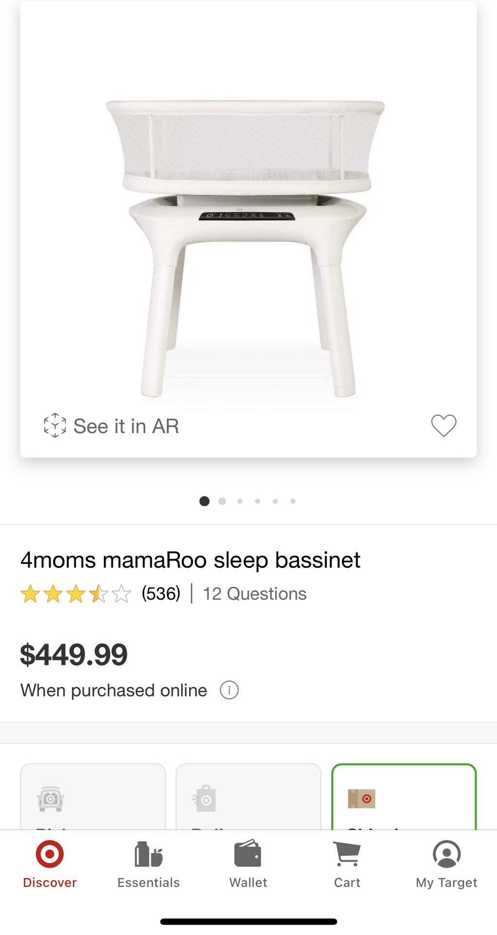 4moms MamaRoo Sleep Bassinet