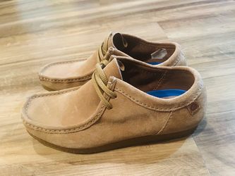 Tan Suede Moccasin Lace-Up Shoes
