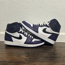 Jordan 1 Court Purple Size 10.5