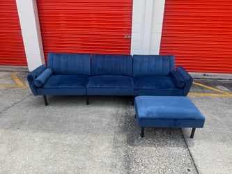 Couch with Ottoman