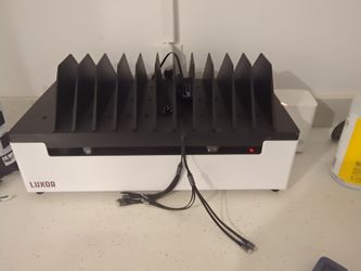 Luxor 12-Port Charging Station for laptops, tablets, and mobile devices. 