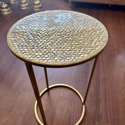 Gold Corner Table 