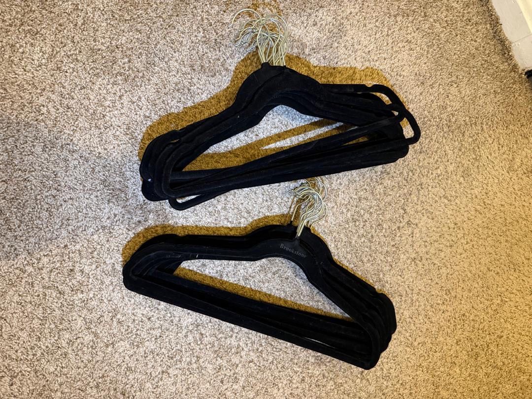 Black Velvet Clothes Hangers