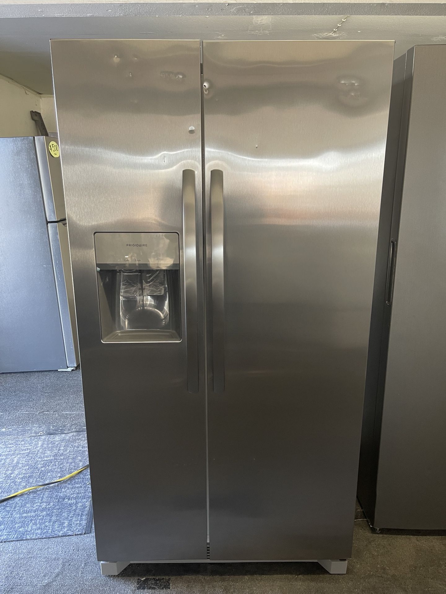 New Frigidaire Stainless Steel Side-By-Side Refrigerator 26 Cubic