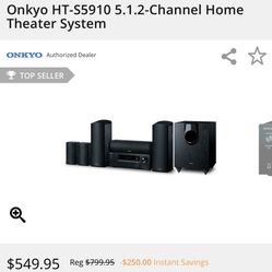 Onkyo Surround Sound/ Home Theater System