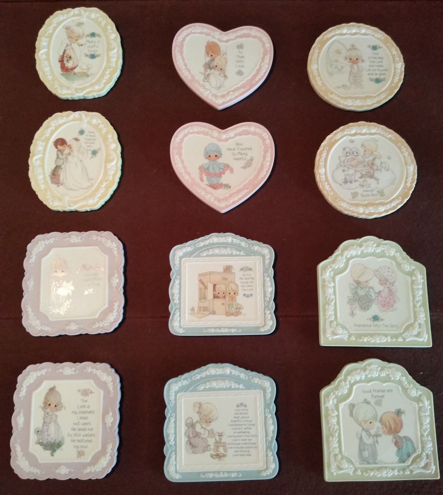 Precious moments plaques.