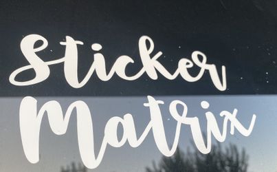 Custom imstagram /facebook decal 2” x 10”