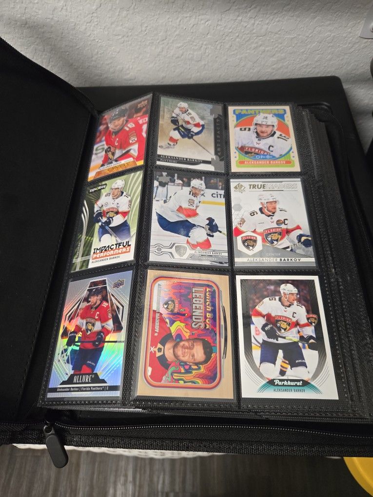 FLORIDA PANTHERS UPPER DECK NHL CARDS WITH CARD CASE
