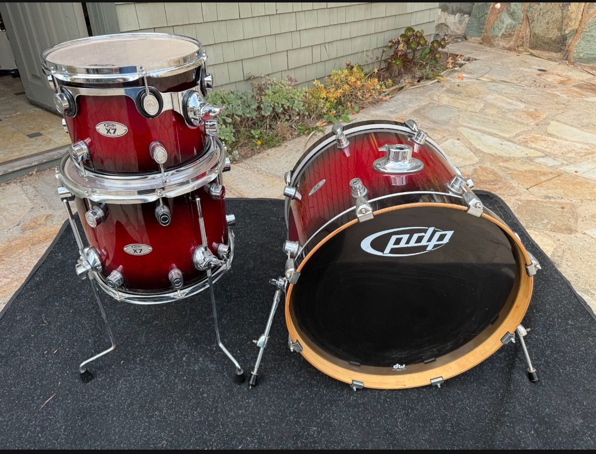 Pdp Lx Maple 3 Pc Drum Set Kit $299!!!