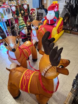 New assorted Christmas yard inflatables available.