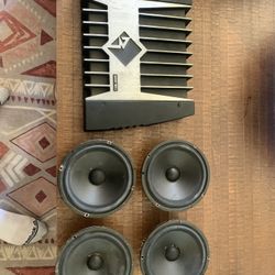 Rockford 4channel Amp W/ 4 Boston Woofers