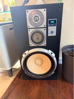 Pair of Vintage Sansui. S-917 speakers. W/ mesh covers not shown