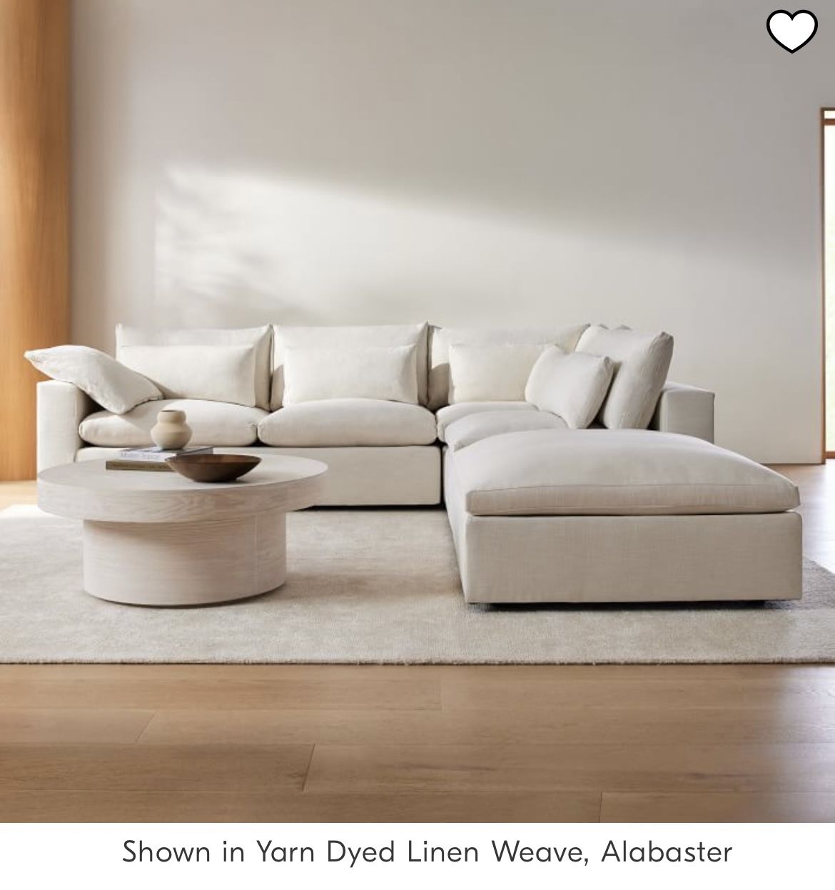 West Elm Harmony Modular White Couch