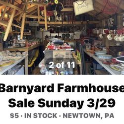 Sale Sunday 3/29 At 4pm In Newtown 