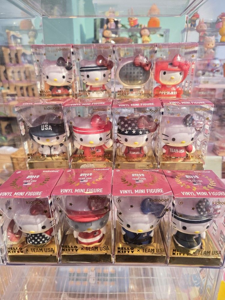 Kidrobot Sanrio Hello Kitty Olympic Team USA Mini Series Figure 12 Set