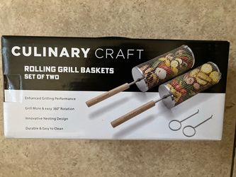 Culinarily Craft Rolling Grill Baskets