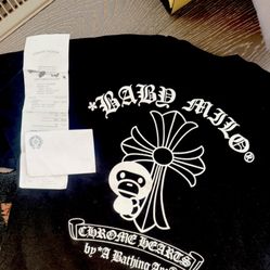 Chrome Hearts x Bape (Baby Milo) Heavy Weight Tee