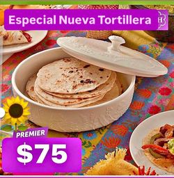 Solo $75.00 Nueva Tortillera Cerámica Línea Wildflowers Especial $75.00 Princess House Ventas Finales