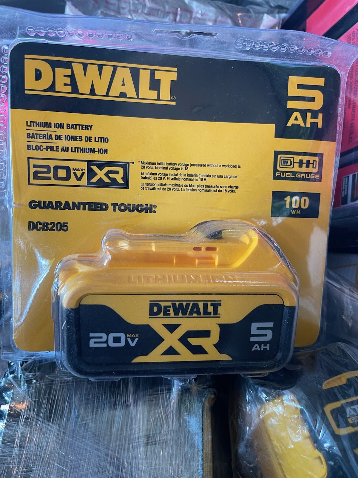 Dewalt 20v XR 5AH Battery ($65)