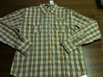 MENS MONARCHY L/S BUTTON FRONT WESTERN STYLE SHIRT SIZE XXL NEW WITH TAGS SAKS 5TH AVE