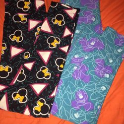 LuLaRoe Disney Leggings Both for 13