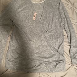 Victoria Secrets Light Grey Long Sleeve