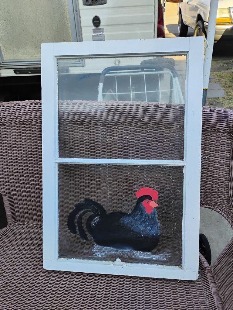 Vintage Farm House Window Art 