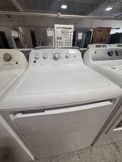 GE White Top-Load Electric Dryer