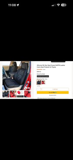 4Runner 5th Gen Seat Covers NAPPA Leather Camo Seat Protector for Toyota