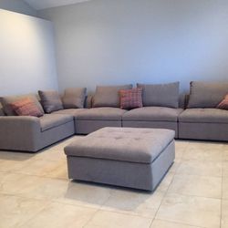 6 Piece Sectional with Ottoman