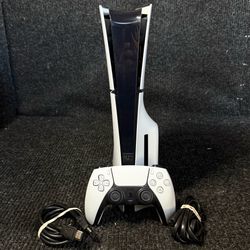 Ps5 Slim Disc 1TB Console withController and Cables