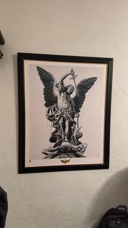 Jun Cha "PROTECTOR"  Limited Art Print #150/500  (Custom Framed)