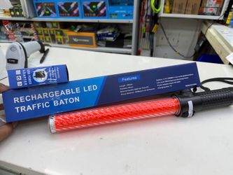 Rechargeable led traffic baton